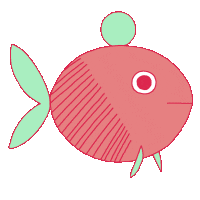 Fish Nom Sticker by ester rossi