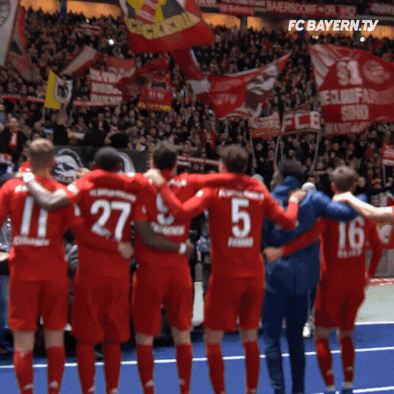 Champions League Win GIF by FC Bayern Munich