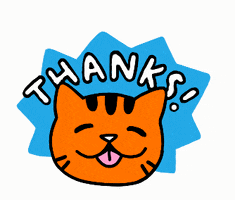 Cat Thank You GIF by ruillu