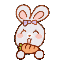 Bunny Carrot Sticker