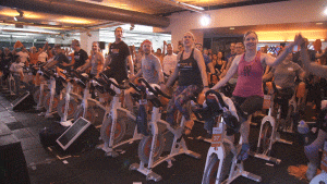 cycleforsurvival happy excited team spin GIF