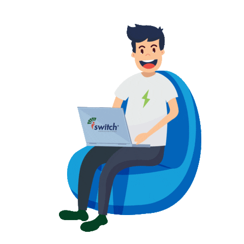 Working Work From Home Sticker by iSwitch