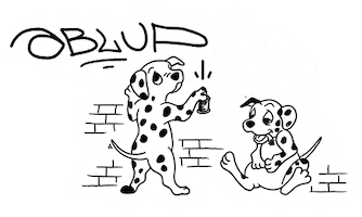 Spray Dalmatian Sticker by ABLUP