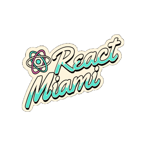 React Miami Sticker