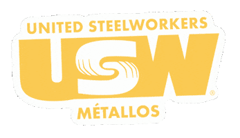 Gold Usw Sticker by United Steelworkers - Syndicat des Métallos