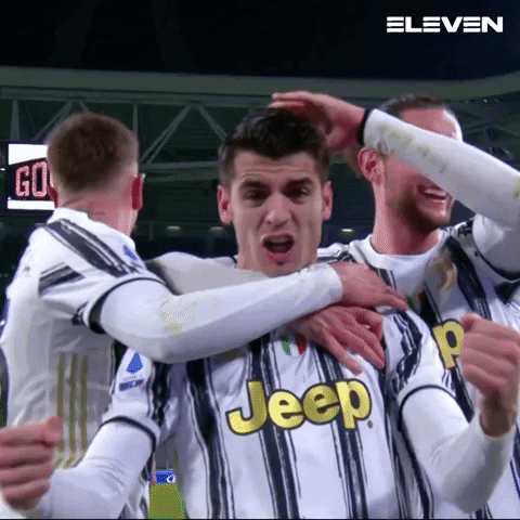 Celebration Juventus GIF by ElevenSportsBE