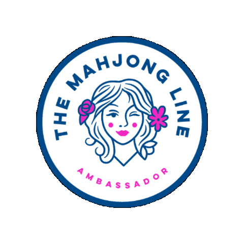 Dot Crack Casey - American Mahjong Instructor Sticker