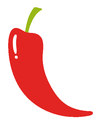 Red Pepper Food Sticker by Camelot