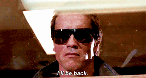 Image result for the terminator i'll be back gif"