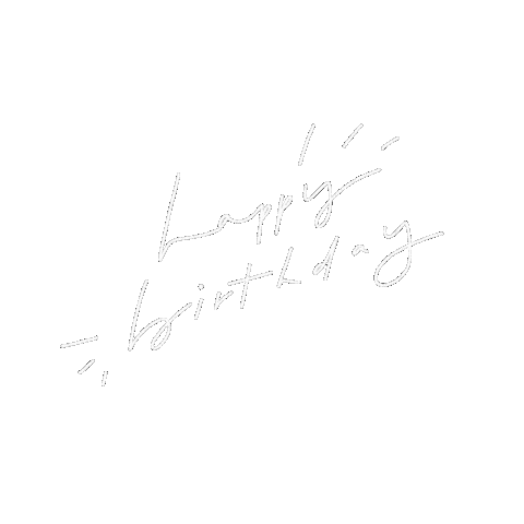 Birthday Lettering Sticker