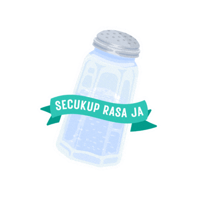 Healthy Cooking Less Salt Sticker by Health Promotion Centre Brunei