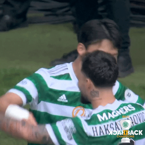 Hoops Hug GIF by Celtic Football Club