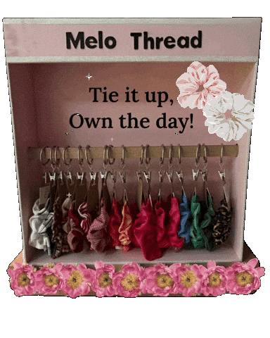 Hair Scrunchie Sticker by Melo Thread