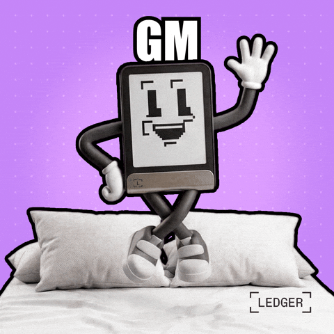 Good Morning Hello GIF by Ledger