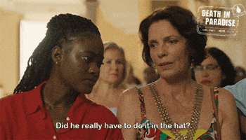 Christmas Hat GIF by Death In Paradise