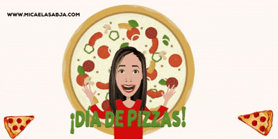 Pizza Family GIF by Micaela Sabja - marketing digital