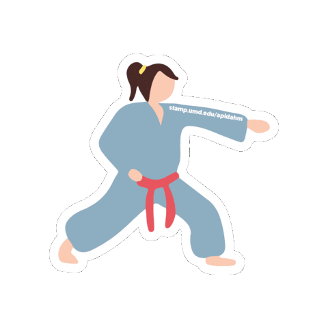 Asian American Sticker by thestampumd