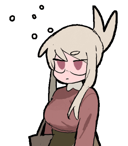 Nervous Anime Cute Sticker