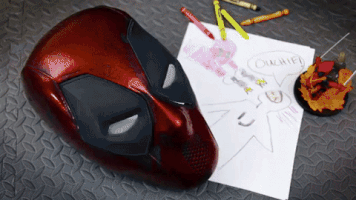 unclejessy mask batman cosplay deadpool GIF