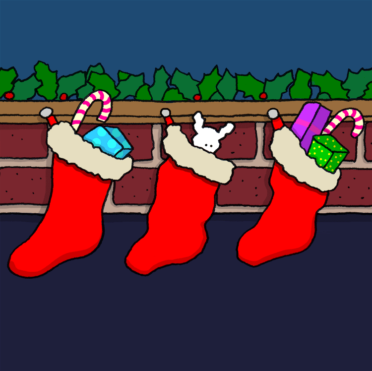 Christmas Stockings GIF by Chippy the Dog Find & Share on GIPHY