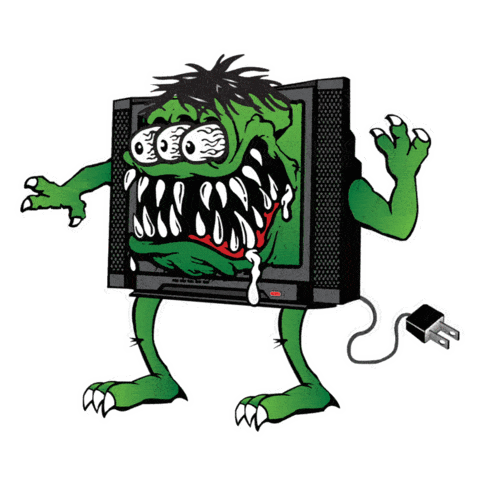 Cable Guy Ratfink Sticker by Theater Monster