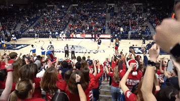 GonzagaBulldogs basketball fans cheering crowd GIF