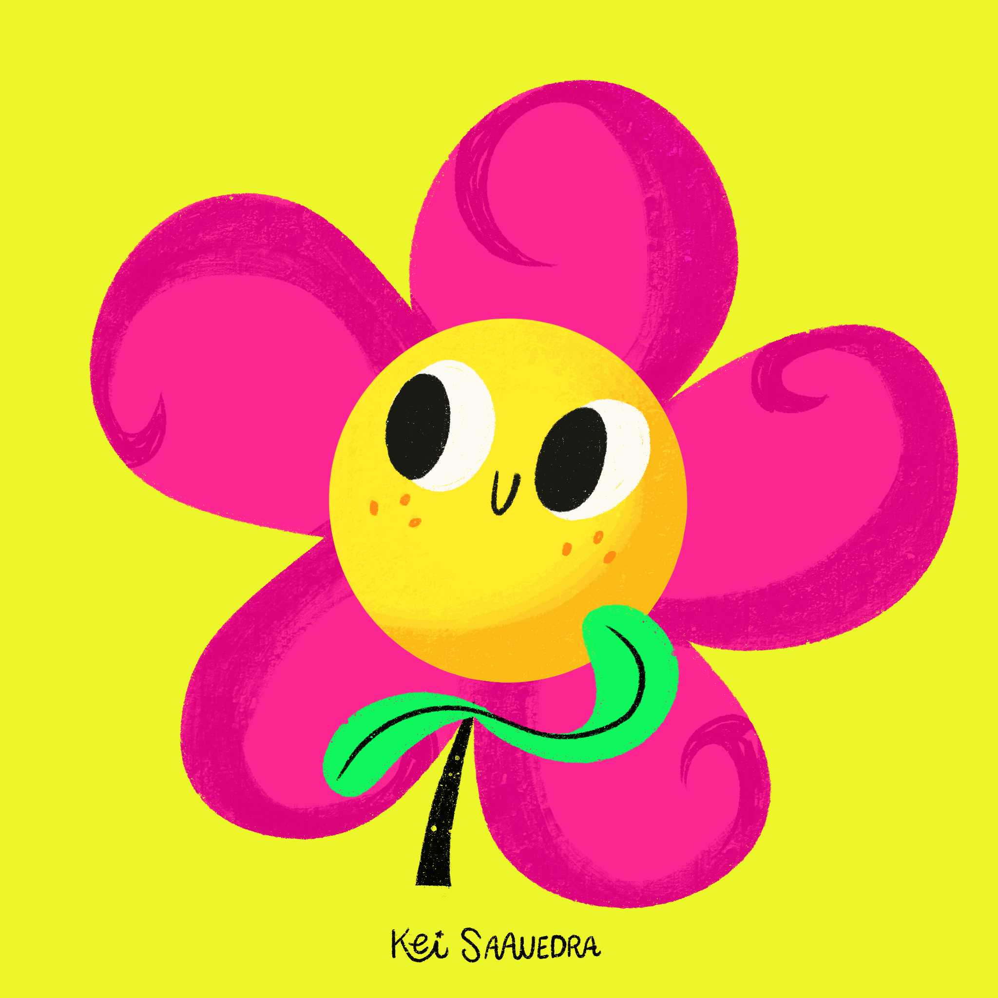 Happy Flower Power GIF by Kei Saavedra Find & Share on GIPHY