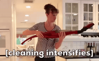 Vacuuming Chris Fleming GIF