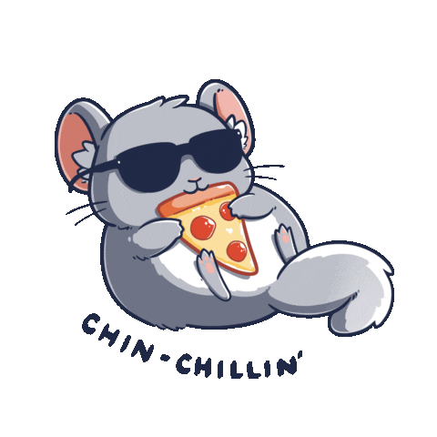 Hungry Pizza Sticker by TeeTurtle