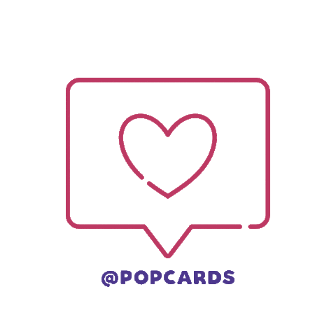 Heart Pop Sticker by Crição Popcards