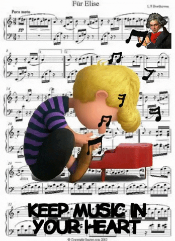 Schroeder Keep Music In Your Heart Beethoven GIF