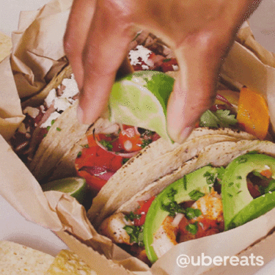 tacos satisfying GIF by Uber Eats