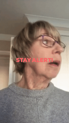 Stay Alert GIF