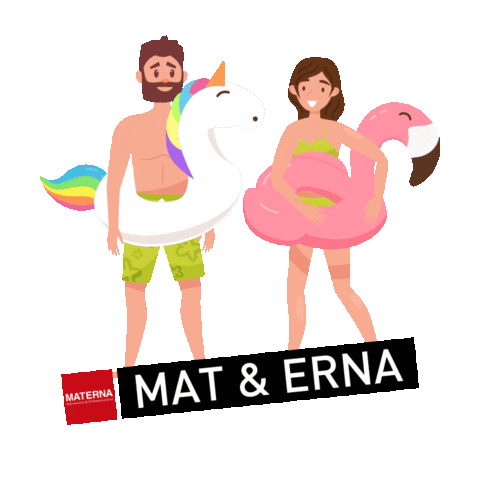 Unicorn Swim Sticker by Materna.SE