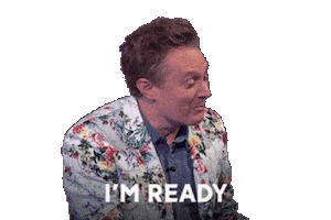 Im Ready Lets Go Sticker by Clay Aiken