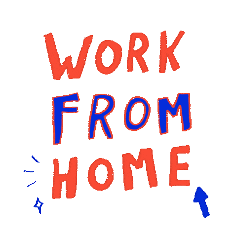 Working Work From Home Sticker by Doodleganger