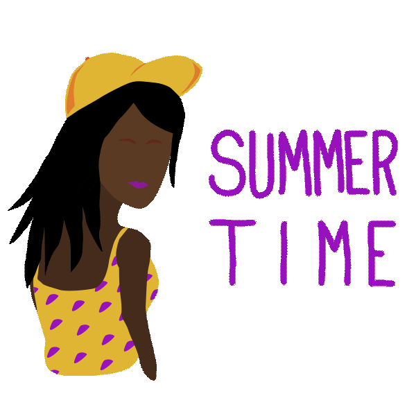 Summer Time Girl Sticker
