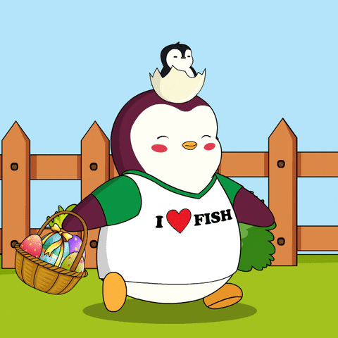Easter Eggs Penguin GIF by Pudgy Penguins