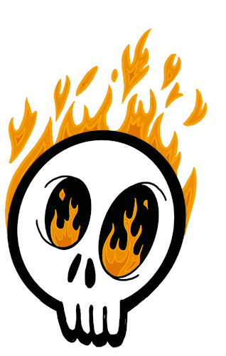 On Fire Burn Sticker by Jethro Haynes for iOS & Android | GIPHY