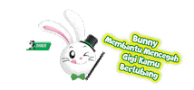 Bunny Pasta Gigi Sticker by DarlieID