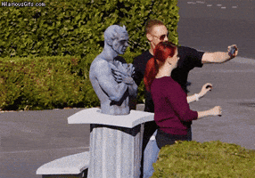 photo statue GIF
