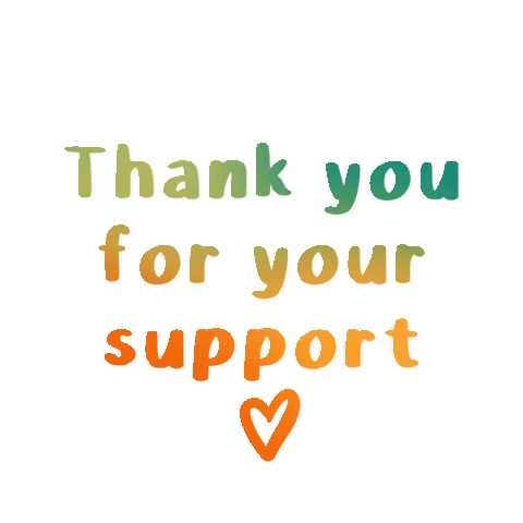 thank you for your help and support