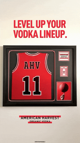 Winter Sports Basketball GIF by American Harvest Vodka