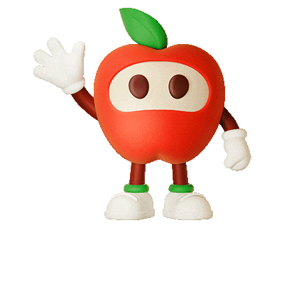 Apple Fruit Sticker by elbe-obst