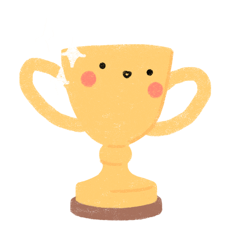 First Place Win Sticker by Catharina Stewart