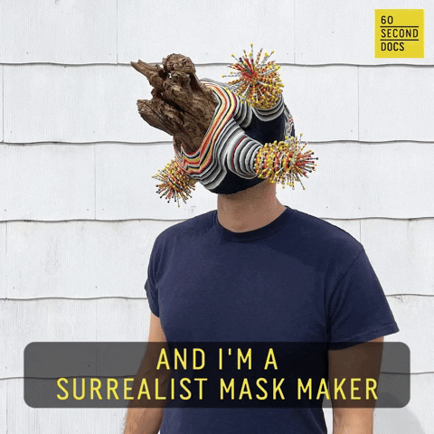 Art Masks GIF by 60 Second Docs