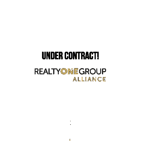 Under Contract Sticker by Realty One Group Alliance