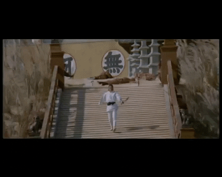 One Armed Swordsman wielding a sword in dynamic motion GIF