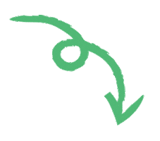 Arrow Click Here Sticker by Klimato