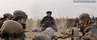 blown up cannon GIF